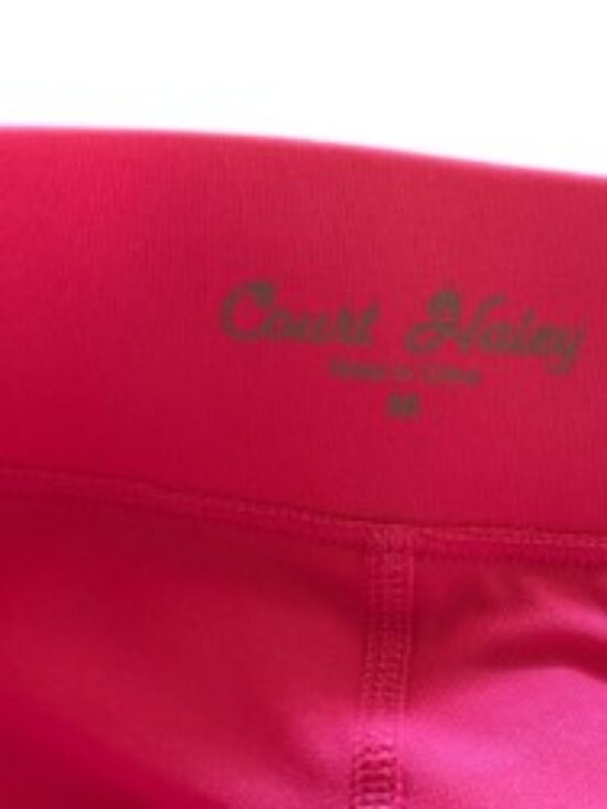 Court Haley Pink Vertical Mosaic Front Pleat Pickleball Skirt Medium - Picture 2 of 4